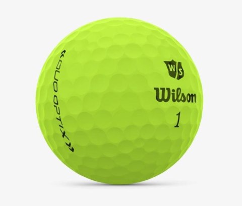 WILSON, piłki golfowe DUO OPTIX (zielony mat, 12 szt.)