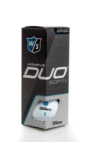 Wilson, piłki golfowe Duo Soft Women's (białe, 3 szt.)