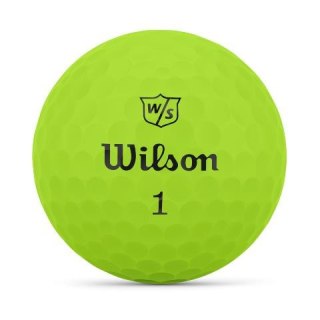 Wilson, piłki golfowe Duo Soft (zielony mat, 3 szt.)