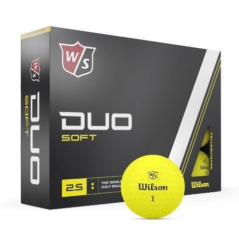 Wilson, piłki golfowe Duo Soft (żółty mat, 12 szt.)