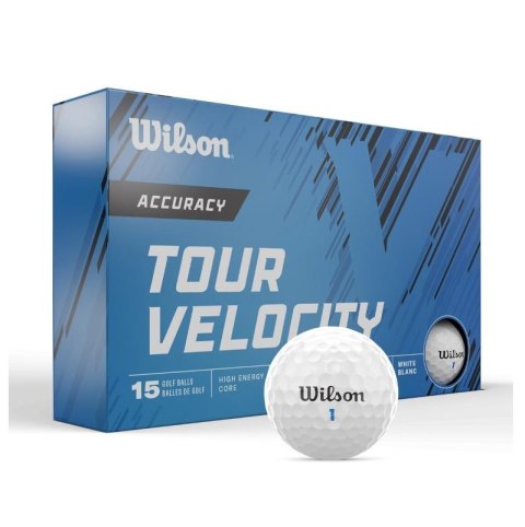 Wilson, piłki golfowe TOUR VELOCITY Accuracy, model 24 (białe, 15 szt.) Wilson, piłki golfowe TOUR VELOCITY Accuracy, model 24 (białe, 15 szt.)