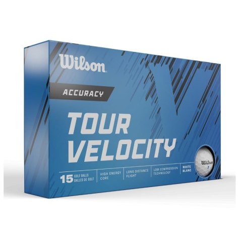 Wilson, piłki golfowe TOUR VELOCITY Accuracy, model 24 (białe, 15 szt.) Wilson, piłki golfowe TOUR VELOCITY Accuracy, model 24 (białe, 15 szt.)