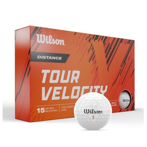 Wilson, piłki golfowe TOUR VELOCITY Distance, model 24 (białe, 15 szt.)