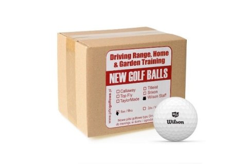 Wilson, piłki golfowe treningowe Premium, nowe na driving range białe, 48 szt.)