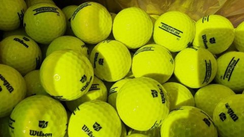 Wilson, piłki golfowe treningowe Premium, nowe na driving range (żółte, 48 szt.)