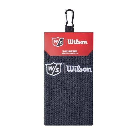 Wilson, ręcznik do kijów golfowych Tri Fold Golf Towel (mikorfirbra, czarny, 52 x 40 cm)