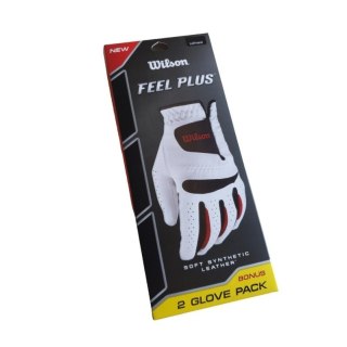 Wilson Rękawica golfowa Feel Plus (męska, rozm. L, 2-pak)