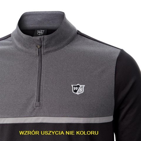 Wilson Staff Bluza Thermal Tech z zamkiem pod szyją (midlayer, czarna, rozm. L)