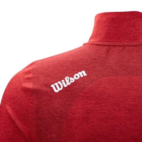 Wilson Staff Bluza Thermal Tech z zamkiem pod szyją (midlayer, czerwona, rozm. XL)