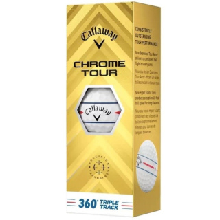 Callaway, piłki golfowe Chrome Tour Triple Track 3-pak (białe, TripleTrack, 3 szt.)