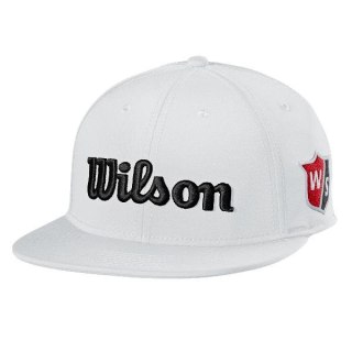 Wilson czapka golfowa FLAT BRIM Juniorska (biała dla dzieci i młodzieży)