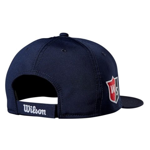 Wilson, czapka golfowa Tour Flat Brim (niebieska)