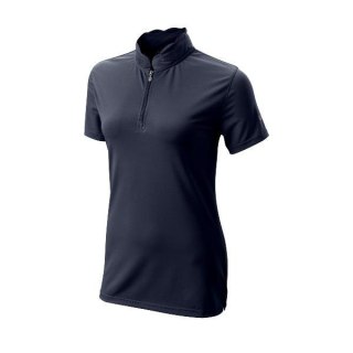 Wilson koszulka golfowa polo SCALLOPED COLLAR (damska, granatowa, rozm. L)