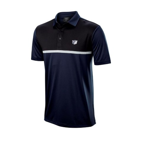 Wilson koszulka golfowa polo Staff, 3 Tone, (granatowa, rozm. L)