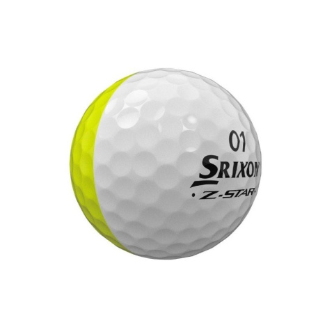 SRIXON, piłki golfowe Z-STAR DIVIDE (biało-żółte, 12 szt)