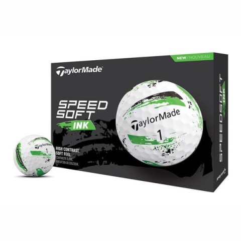 TAYLOR MADE, piłki golfowe SpeedSoft (biało-zielone, 12 szt.)