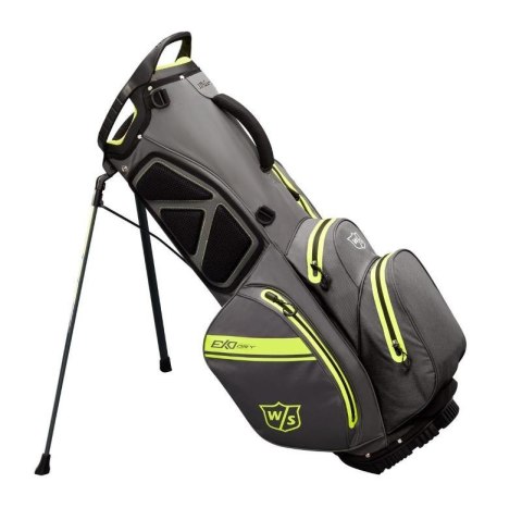 Wilson torba golfowa EXO DRY, wodoodporna (z nóżkami), standbag grafit-cytrynowa