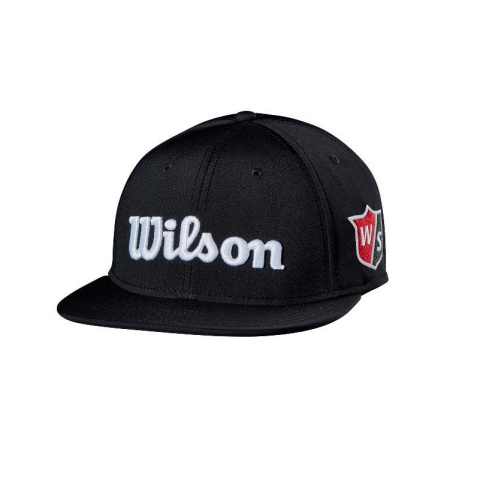 Wilson, czapka golfowa Tour Flat Brim (czarna)