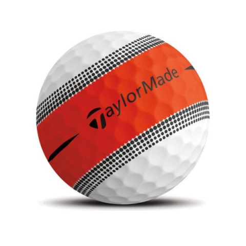 TAYLOR MADE, piłki golfowe Tour Response Stripe (biało-pomarańczowe, 12 szt.)