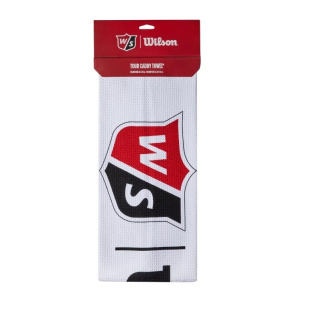 Wilson, ręcznik do kijów golfowych Tour Caddy Towel (mikorfirbra, biały, 91 x 40 cm)