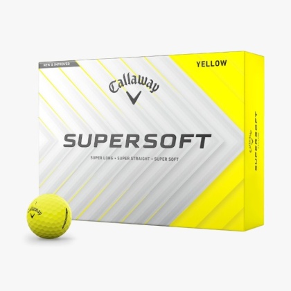 Callaway, piłki golfowe CALLAWAY SUPERSOFT 2025 (żółte, 12 szt)