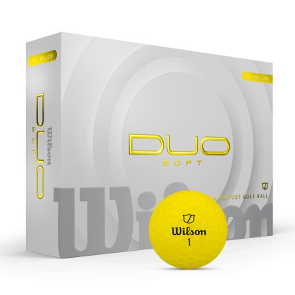 Wilson, piłki golfowe Duo Soft, model 2025 (żółty mat, 12 szt.)